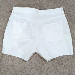 NEW 8 Stretch Old Navy High Rise Raw Edge Hem Cutoff Denim Shorts